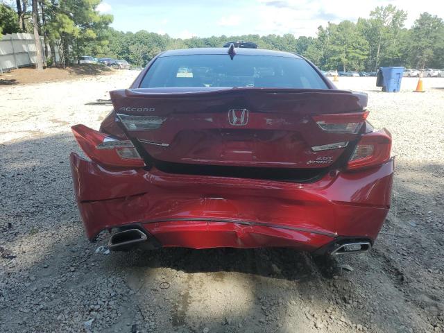 1HGCV2F38KA027750 - 2019 HONDA ACCORD SPORT Червоний фото 6