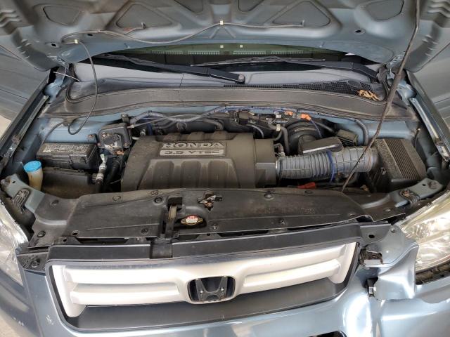 5FNYF18528B007309 - 2008 HONDA PILOT EXL ლურჯი ფოტო 12