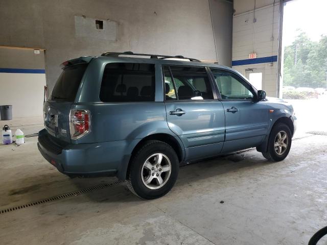 5FNYF18528B007309 - 2008 HONDA PILOT EXL ლურჯი ფოტო 3