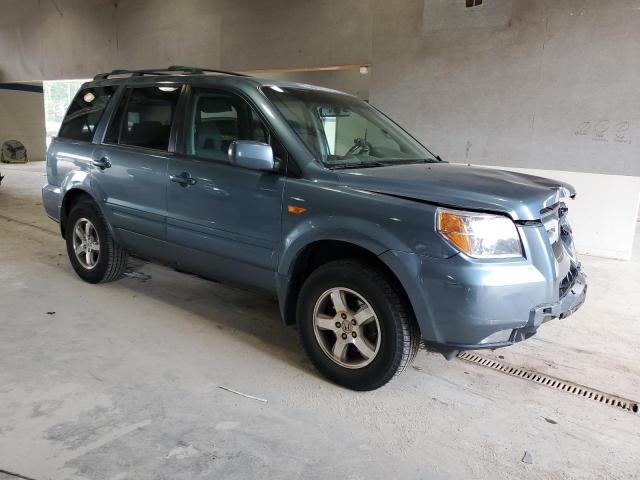 5FNYF18528B007309 - 2008 HONDA PILOT EXL ლურჯი ფოტო 4