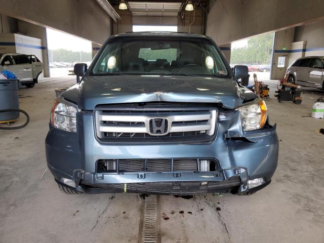 5FNYF18528B007309 - 2008 HONDA PILOT EXL ლურჯი ფოტო 5