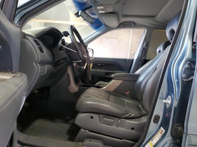 5FNYF18528B007309 - 2008 HONDA PILOT EXL ლურჯი ფოტო 7