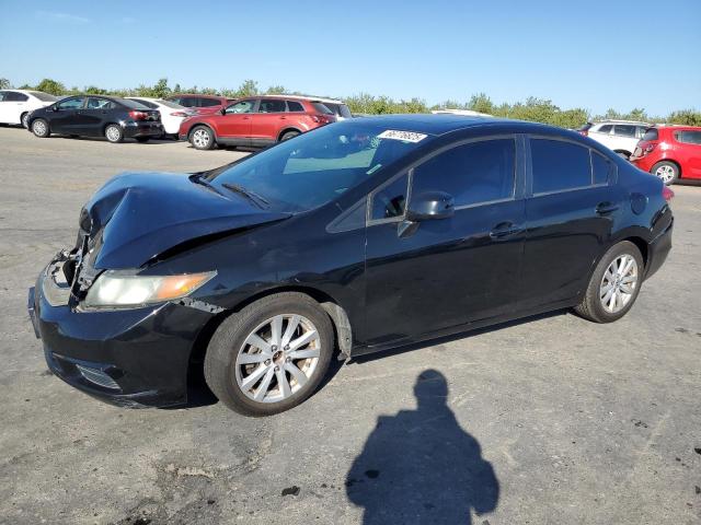 19XFB2F9XCE306723 - 2012 HONDA CIVIC EXL BLACK photo 1