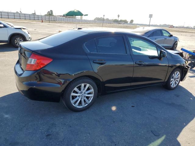 19XFB2F9XCE306723 - 2012 HONDA CIVIC EXL BLACK photo 3