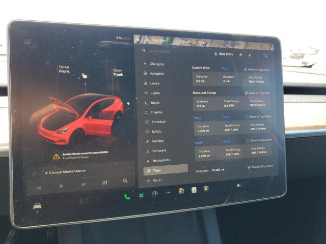 7SAYGDEFXRF154378 - 2024 TESLA MODEL Y Grafitowy zdjęcie 9