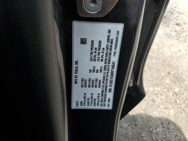 5YJ3E1EA8RF746541 - 2024 TESLA MODEL 3 Schwarz Foto 12