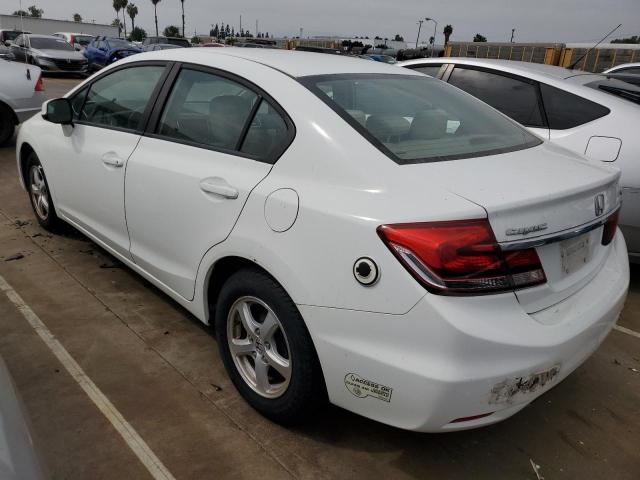 19XFB5F54DE000343 - 2013 HONDA CIVIC NATURAL GAS WHITE photo 2