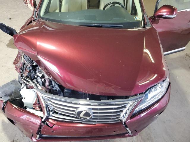 2T2BK1BA1FC323966 - 2015 LEXUS RX 350 BASE BURGUNDY photo 12