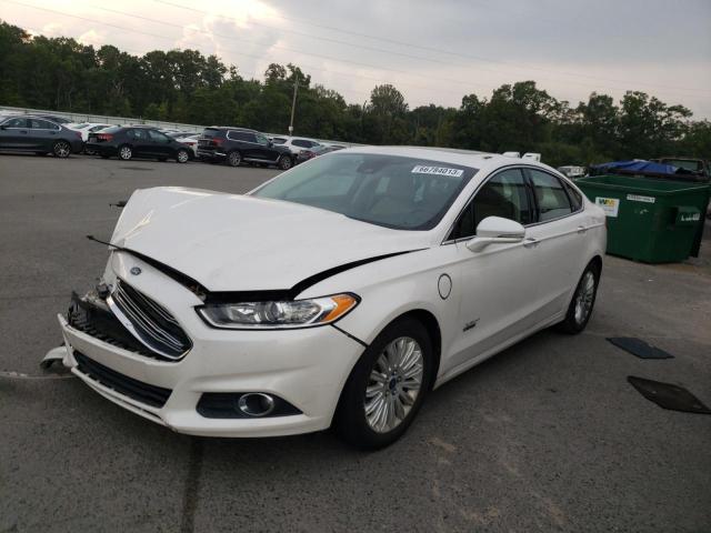 3FA6P0PU7FR307632 - 2015 FORD FUSION SE PHEV WHITE photo 1