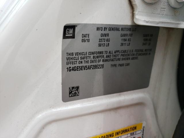 1G4GE5EV5AF286228 - 2010 BUICK LACROSSE CXS Ağ foto 12