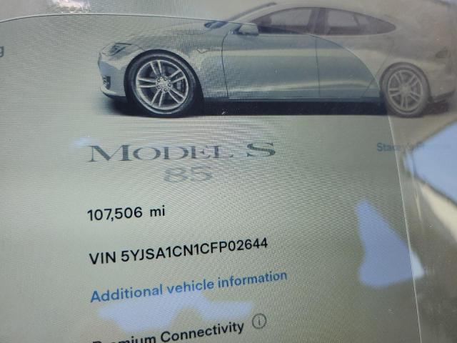 5YJSA1CN1CFP02644 - 2012 TESLA MODEL S ვერცხლისფერი ფოტო 9