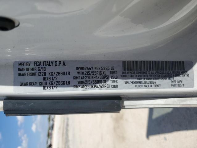 ZFBERFBB7J6L38624 - 2018 RAM PROMASTER SLT Blanc photo 13