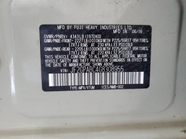 JF2GPABC4G8308955 - 2016 SUBARU CROSSTREK PREMIUM GRAY photo 13