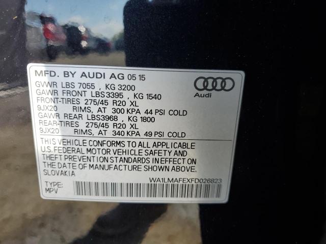 WA1LMAFEXFD026823 - 2015 AUDI Q7 TDI PREMIUM PLUS BLACK photo 13