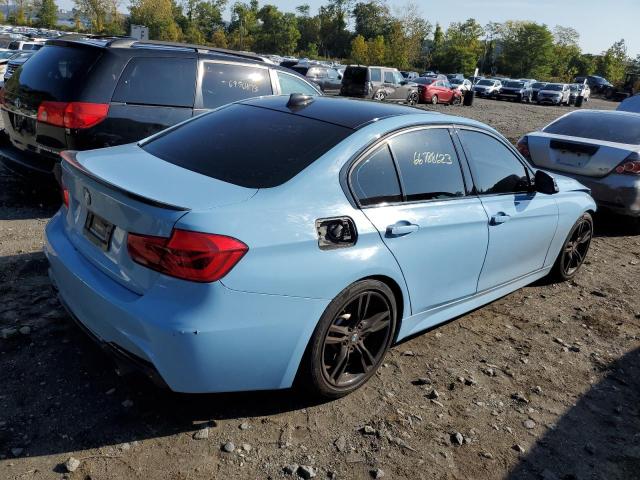 WBA8B7G56JNU95085 - 2018 BMW 340 XI BLUE photo 3