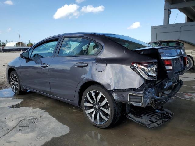 19XFB2F9XFE034890 - 2015 HONDA CIVIC EXL გრაფიტი ფოტო 2