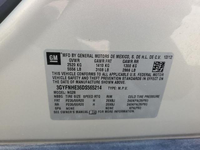 3GYFNHE36DS565214 - 2013 CADILLAC SRX PERFORMANCE COLLECTION Ақ фото 13