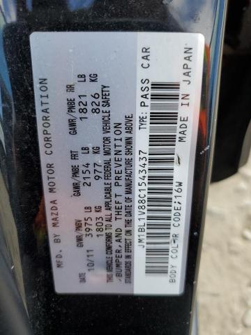 JM1BL1V88C1543437 - 2012 MAZDA 3 I BLACK photo 12