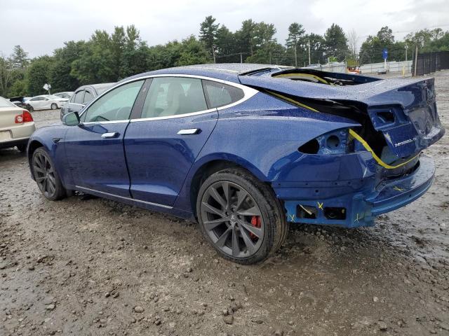 5YJSA1E48JF257899 - 2018 TESLA MODEL S ლურჯი ფოტო 2