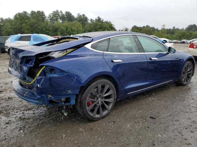 5YJSA1E48JF257899 - 2018 TESLA MODEL S ლურჯი ფოტო 3