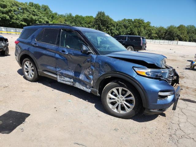 1FMSK8DH0LGA61857 - 2020 FORD EXPLORER XLT 蓝色 照片 4