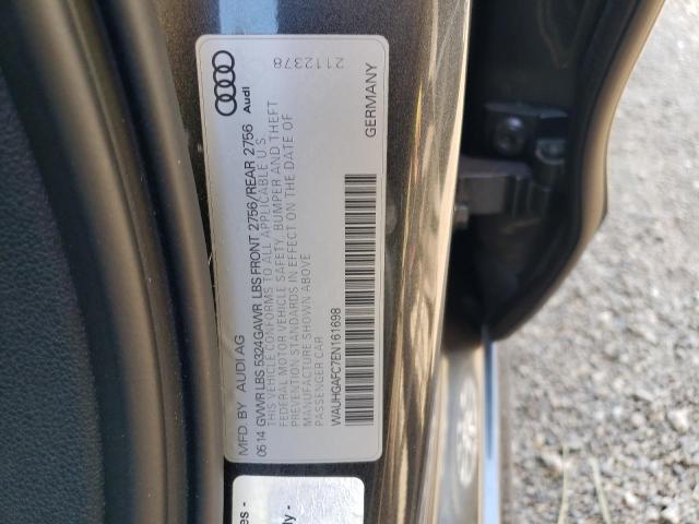 WAUHGAFC7EN161698 - 2014 AUDI A6 PRESTIGE ნაცრისფერი ფოტო 12