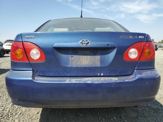 JTDBR38E142043966 - 2004 TOYOTA COROLLA CE BLUE photo 6