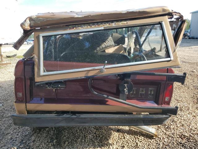 U15GLT12209 - 1974 FORD BRONCO BURGUNDY photo 6