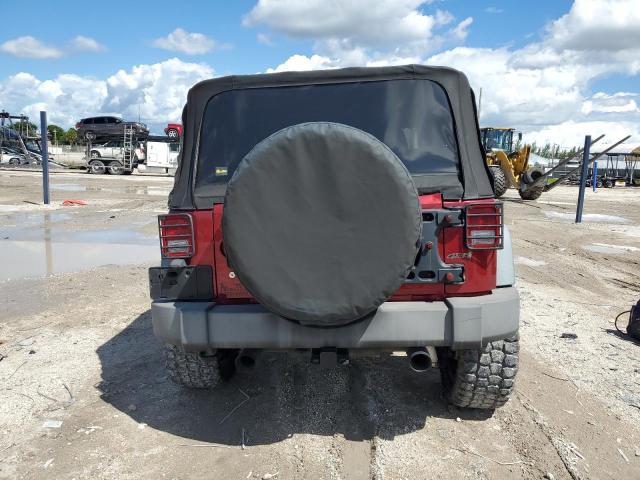 1C4AJWAG4DL530458 - 2013 JEEP WRANGLER SPORT RED photo 6