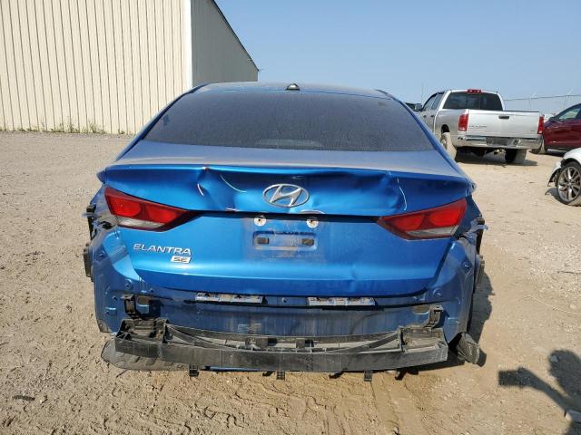 KMHD74LF6HU383026 - 2017 HYUNDAI ELANTRA SE BLUE photo 6