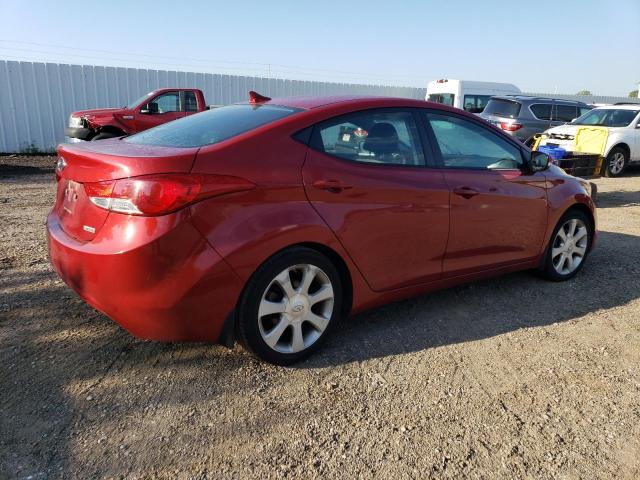 KMHDH4AEXCU437184 - 2012 HYUNDAI ELANTRA GLS RED photo 3