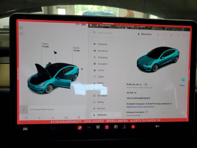 5YJ3E1EA2MF083217 - 2021 TESLA MODEL 3 黑色 照片 9