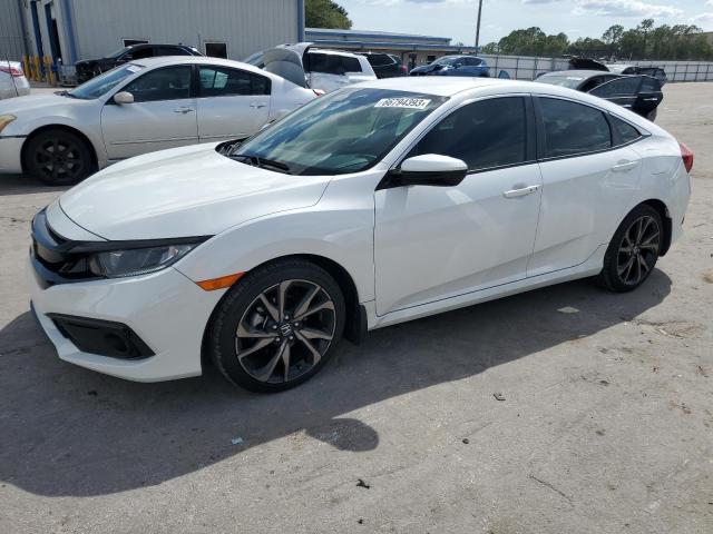 2HGFC2F82KH570348 - 2019 HONDA CIVIC SPORT WHITE photo 1