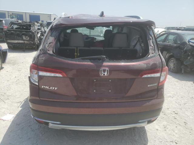 5FNYF5H64NB000843 - 2022 HONDA PILOT TOURING BURGUNDY photo 6