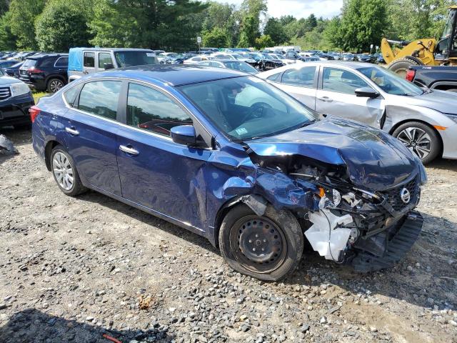 3N1AB7AP7KY443194 - 2019 NISSAN SENTRA S BLUE photo 4