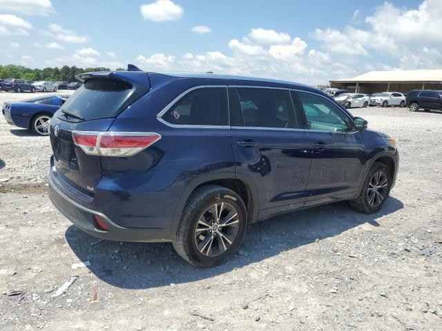 5TDKKRFH0GS144398 - 2016 TOYOTA HIGHLANDER XLE Mavi foto 3