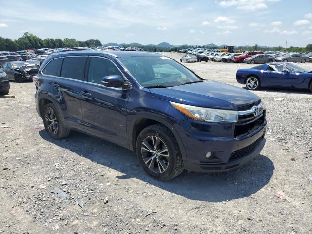 5TDKKRFH0GS144398 - 2016 TOYOTA HIGHLANDER XLE Mavi foto 4
