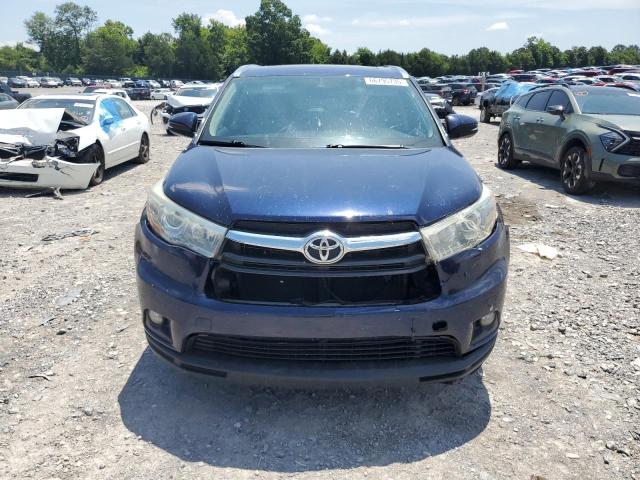 5TDKKRFH0GS144398 - 2016 TOYOTA HIGHLANDER XLE Mavi foto 5