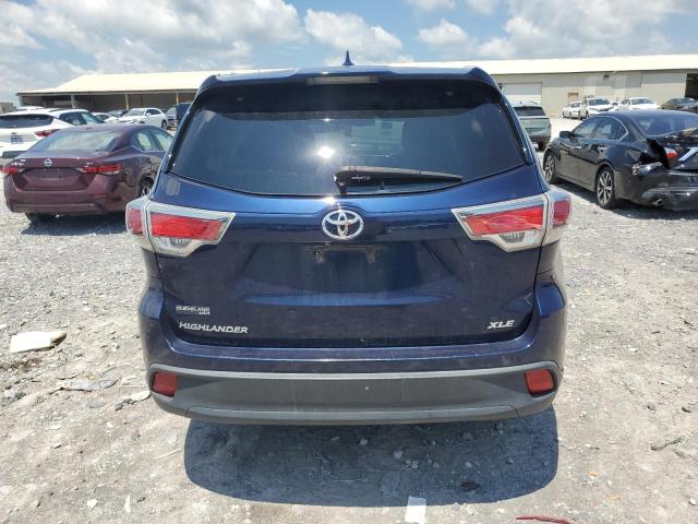 5TDKKRFH0GS144398 - 2016 TOYOTA HIGHLANDER XLE Mavi foto 6