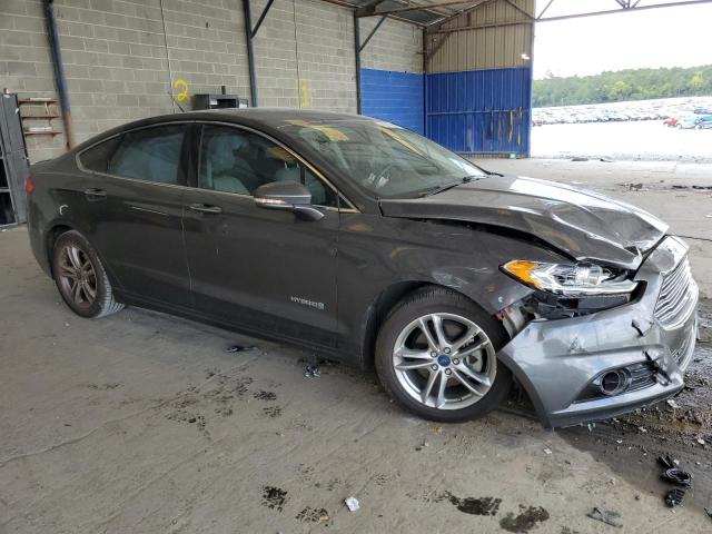 3FA6P0RU3FR109305 - 2015 FORD FUSION TITANIUM HEV GRAY photo 4