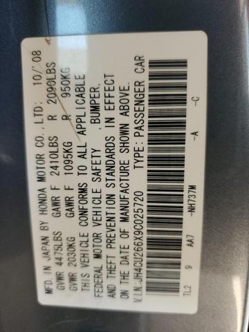 JH4CU266X9C025720 - 2009 ACURA TSX GRAY photo 13