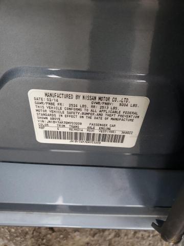 JN1BV7AR7EM703209 - 2014 INFINITI Q50 BASE 蓝色 照片 12