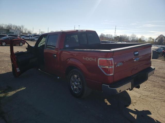 1FTFW1ET2BFC63849 - 2011 FORD F150 XLT SUPERCREW RED photo 3