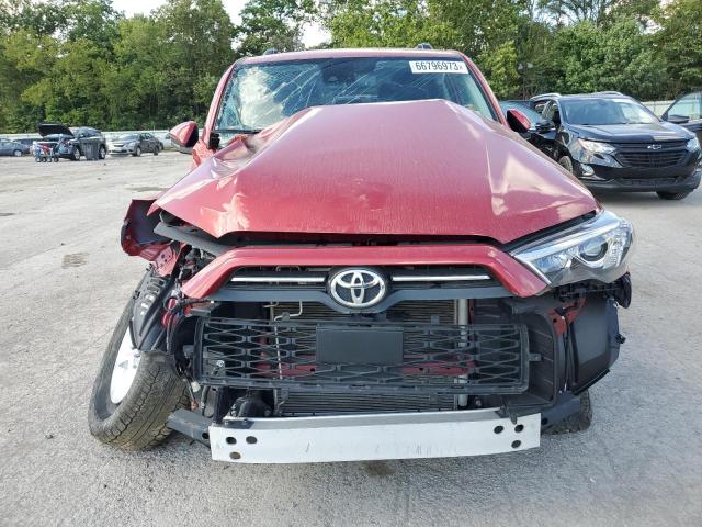 JTEMU5JR9M5919791 - 2021 TOYOTA 4RUNNER SR5/SR5 PREMIUM RED photo 5