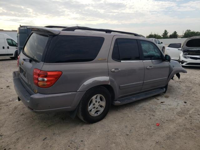 5TDZT38AX1S008957 - 2001 TOYOTA SEQUOIA LIMITED GRAY photo 3