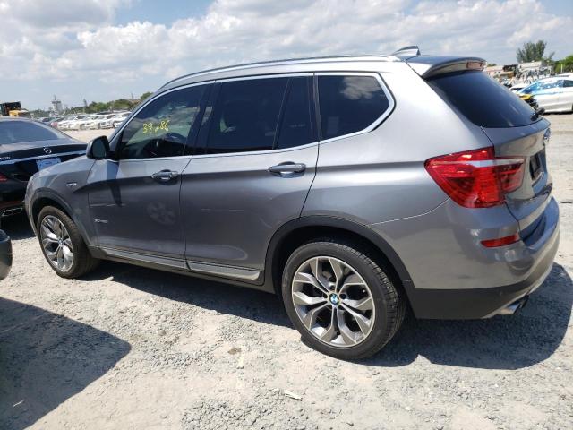 5UXWX7C57F0K33533 - 2015 BMW X3 XDRIVE35I GRAY photo 2