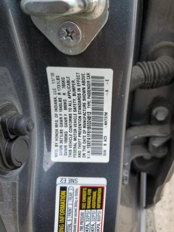 19XFA1F61BE024813 - 2011 HONDA CIVIC LX-S 灰色 照片 13