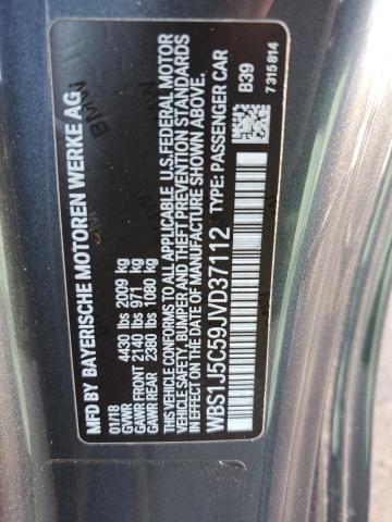 WBS1J5C59JVD37112 - 2018 BMW M2 CHARCOAL photo 12
