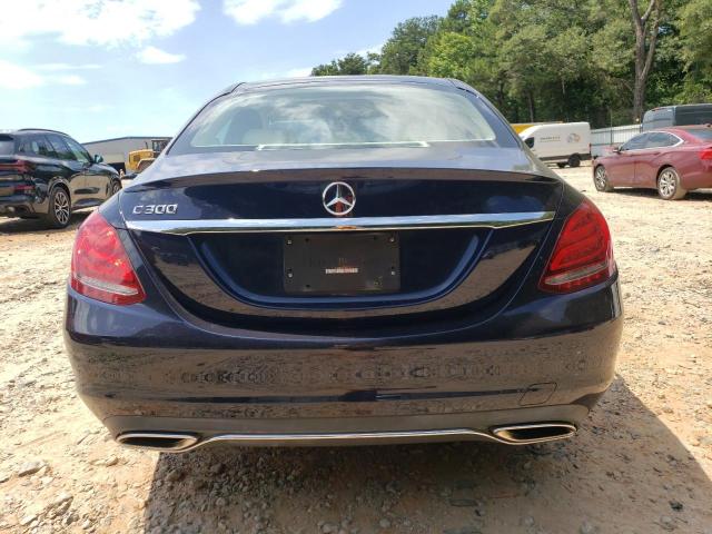 55SWF4JB0GU151432 - 2016 MERCEDES-BENZ C 300 BLUE photo 6