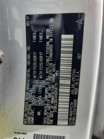 5TDKZ3DC4HS858715 - 2017 TOYOTA SIENNA LE 白色 照片 14